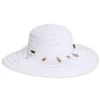 Women's White, Paper Straw Floppy, Brim 4" | Sun N Sand | HH3361 A