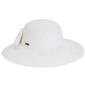 Women's White, Paperbraid Bucket , Brim 4" | Sun N Sand | HH3367 A
