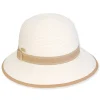 Women's White, Paperbraid Bucket, Brim 3" | Sun N Sand | HH3230 A