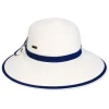 Women's White, Paperbraid Bucket, Brim 4" | Sun N Sand | HH3223 A