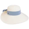 Women's White, Paperbraid Turn Up, Brim 5" | Sun N Sand | HH3236 A