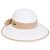Women's White, Paperbraid Backless, Brim 3.5" | Sun N Sand | HH3238 A