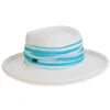Women's White, Paperbraid Gambler, Brim 3.2"+0.75" Up Turn | Caribbean Joe | HCJ435 A