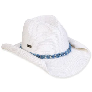 Women's White, Paperbraid Western, Brim 3.5" | Sun N Sand | HH3287