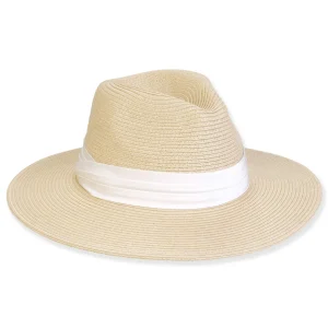 Women's White, Paperbraid Safari, Brim 3" | Sun N Sand | HH3265 A