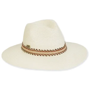 Women's White, Paperbraid Safari, Brim 3.5" | Sun N Sand | HH3255 A