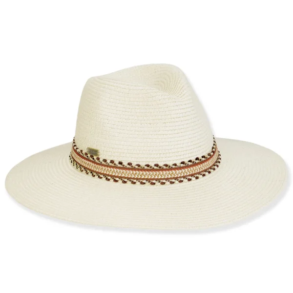 Women's White, Paperbraid Safari, Brim 3.5" | Sun N Sand | HH3255 A