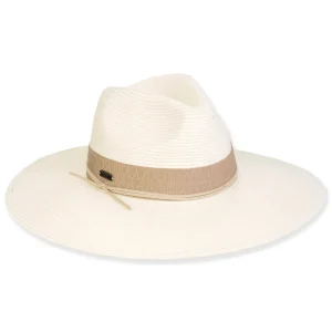 Women's White, Paperbraid Safari, Brim 4" | Sun N Sand | HH3249