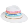 Women's White, Toyo Fedora, Brim 2.5" | Sun N Sand | HH3358 A