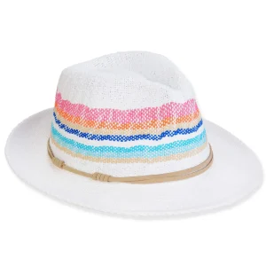 Women's White, Toyo Fedora, Brim 2.5" | Sun N Sand | HH3358 A