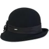 Women's Wool Felt Cloche Satin Self Bow Trim | AD1521