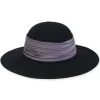 Women's Wool Felt Floppy Satin Trim | AD1535