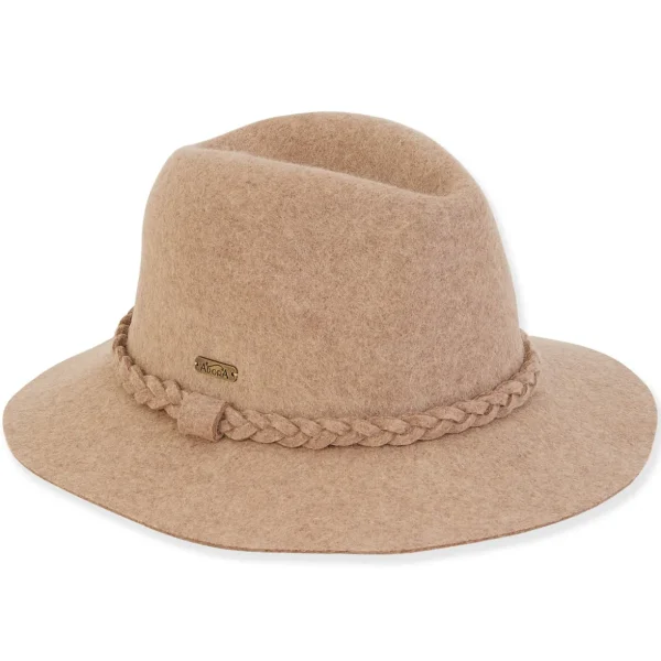 Women's Wool Felt Safari Self Braid Trim | AD1409