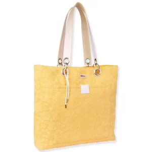 Yellow, Terry/Polyester Shoulder Tote | CE6615 C